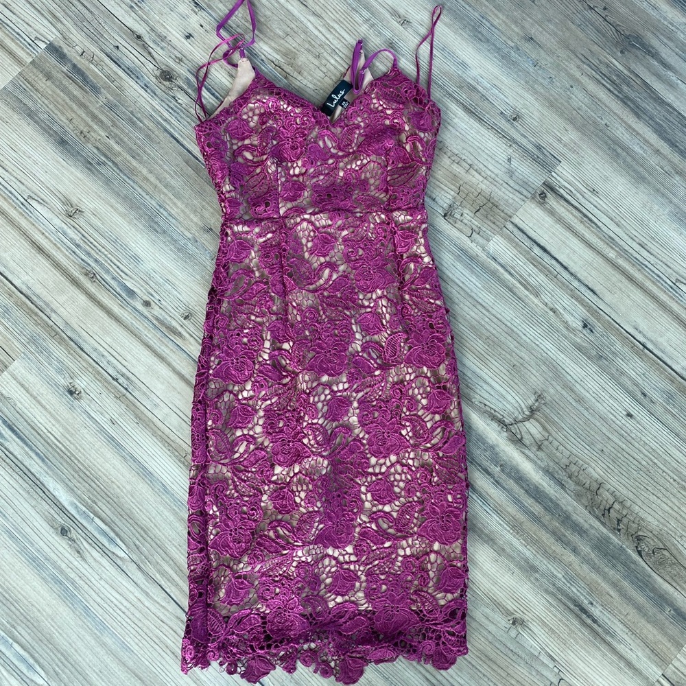 Lulus Purple Lace Dress